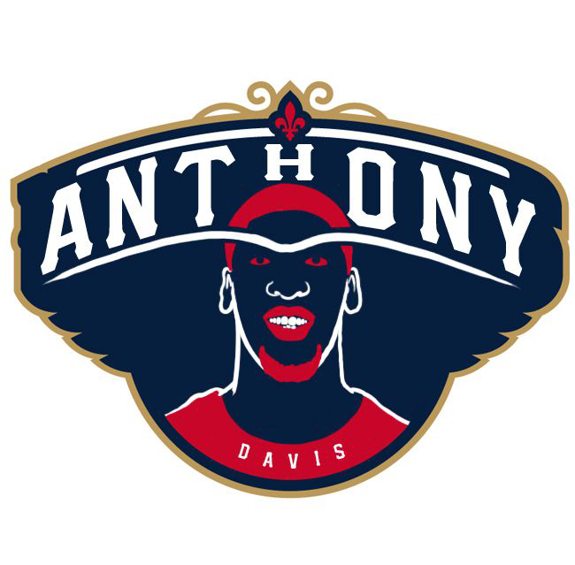 New Orleans Pelicans Anthony Logo DIY iron on transfer (heat transfer)